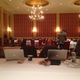 The view from my seat at the banquet table in the ballroom, our home for the next eight hours